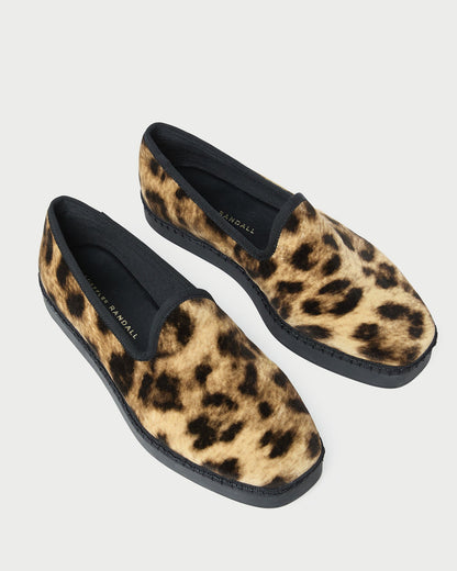 Women Loeffler Randall Mattie Leopard Velvet Slip-On Sneaker