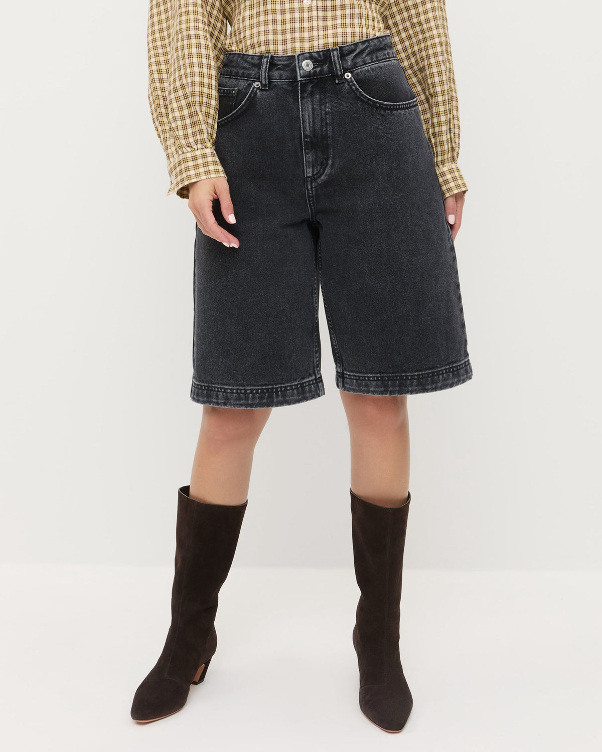 Women Loeffler Randall Everett Denim Short