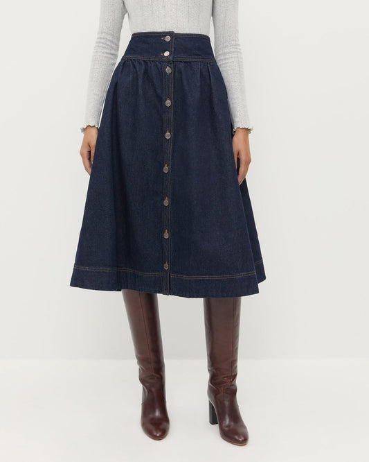 Women Loeffler Randall Ruthie Denim Skirt
