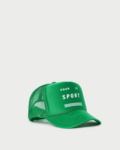 Women Loeffler Randall Lee Green Trucker Hat