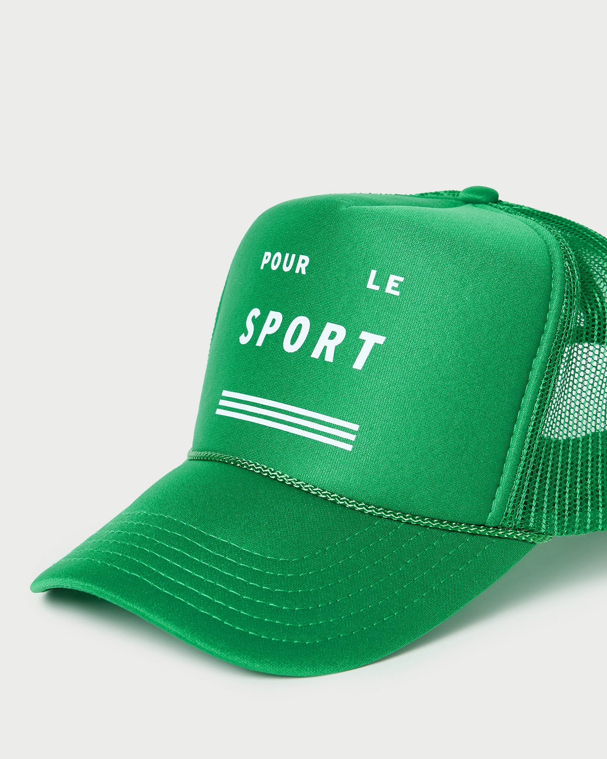 Women Loeffler Randall Lee Green Trucker Hat