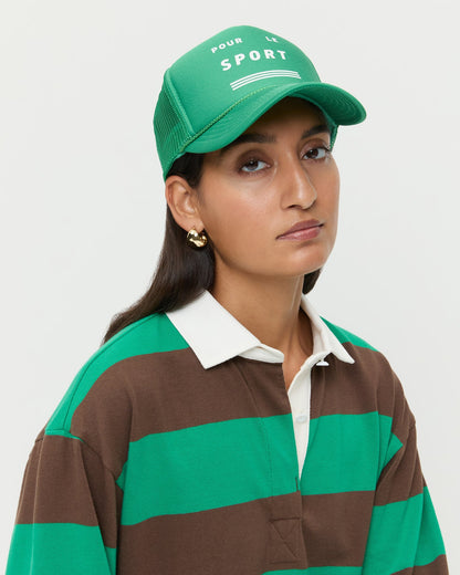 Women Loeffler Randall Lee Green Trucker Hat