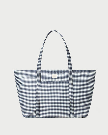 Women Loeffler Randall Dina Black/White Gingham Travel Tote