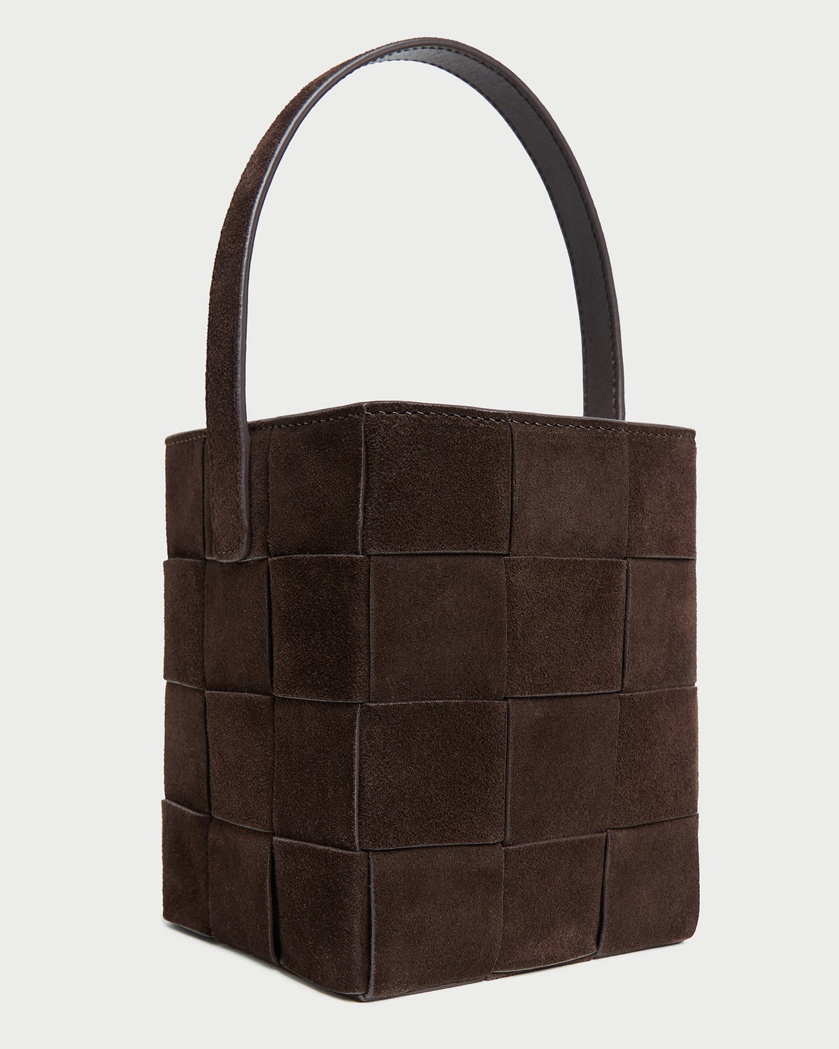 Women Loeffler Randall Laith Brown Suede Bucket Bag