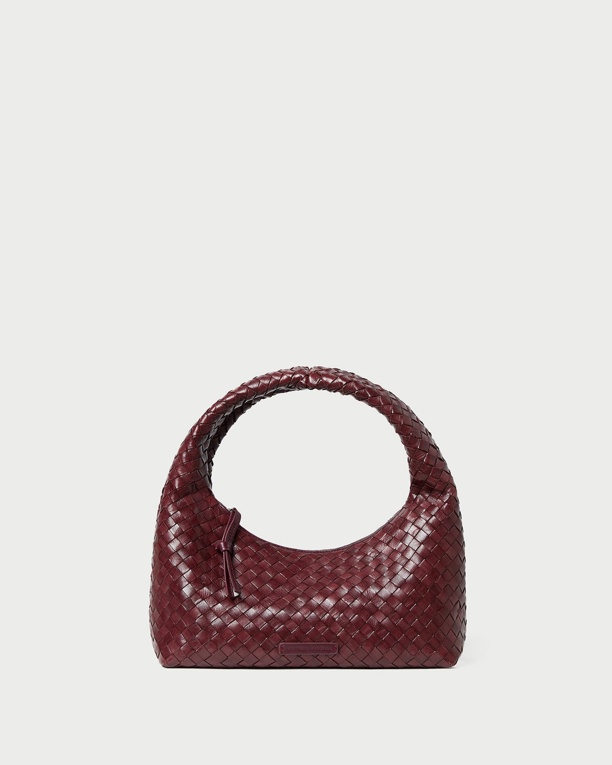 Women Loeffler Randall Mercer Maroon Woven Shoulder Bag
