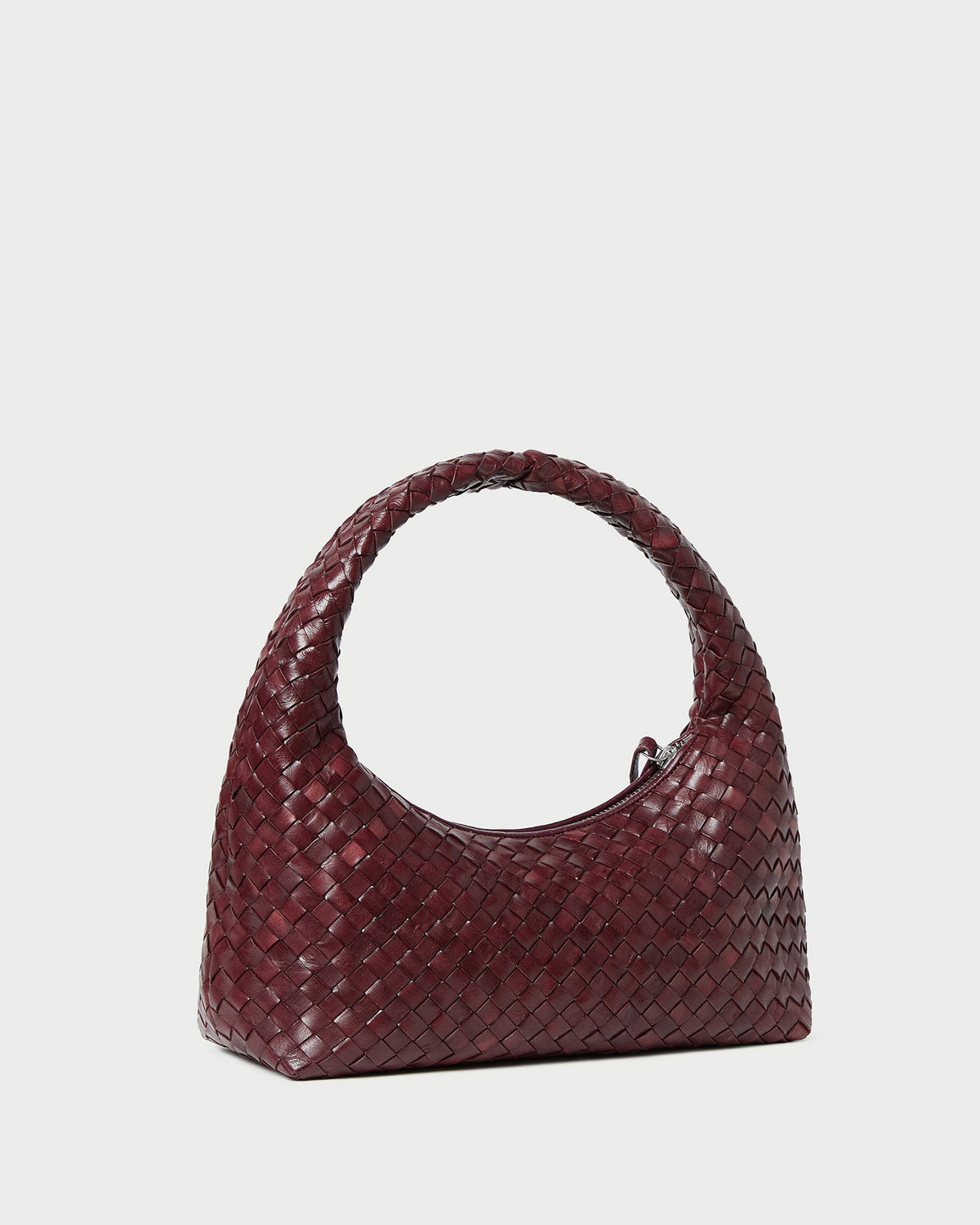 Women Loeffler Randall Mercer Maroon Woven Shoulder Bag