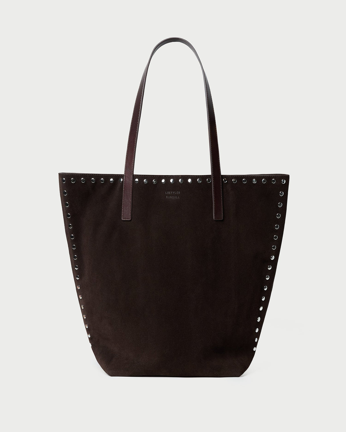 Women Loeffler Randall Walker Brown/Silver Suede Tote