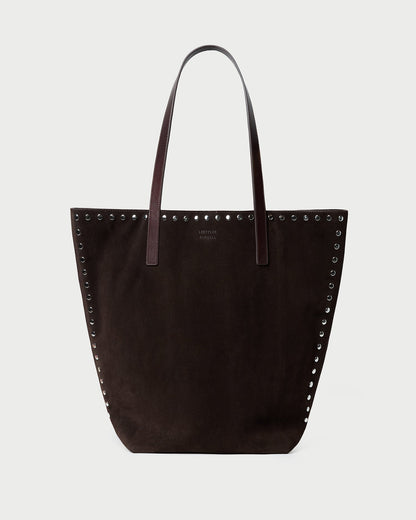 Women Loeffler Randall Walker Brown/Silver Suede Tote