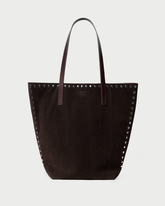 Women Loeffler Randall Walker Brown/Silver Suede Tote