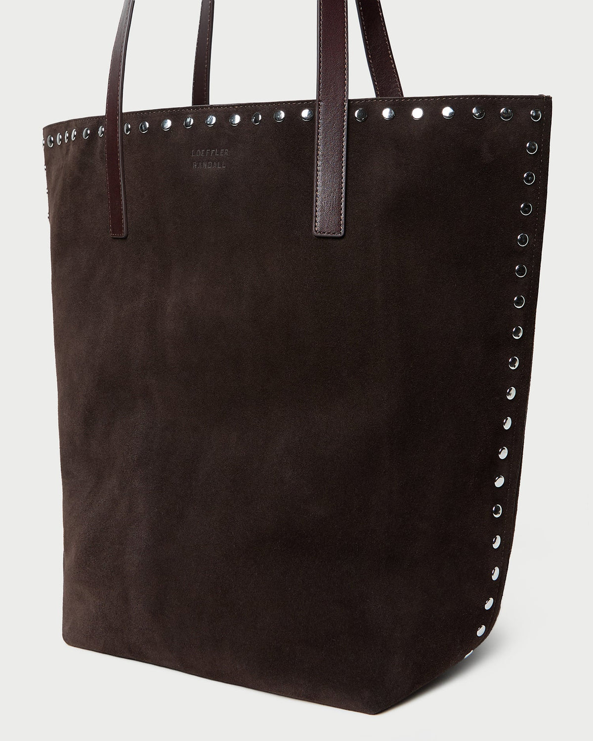 Women Loeffler Randall Walker Brown/Silver Suede Tote