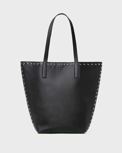 Women Loeffler Randall Walker Black/Silver Leather Tote