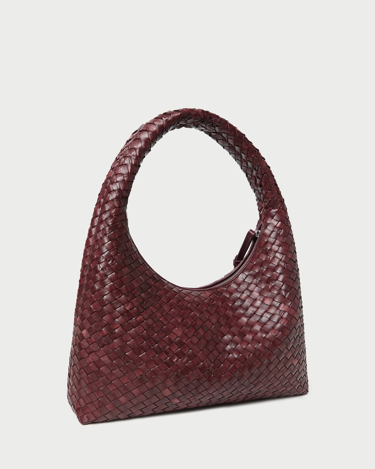 Women Loeffler Randall Willow Maroon Woven Hobo Bag