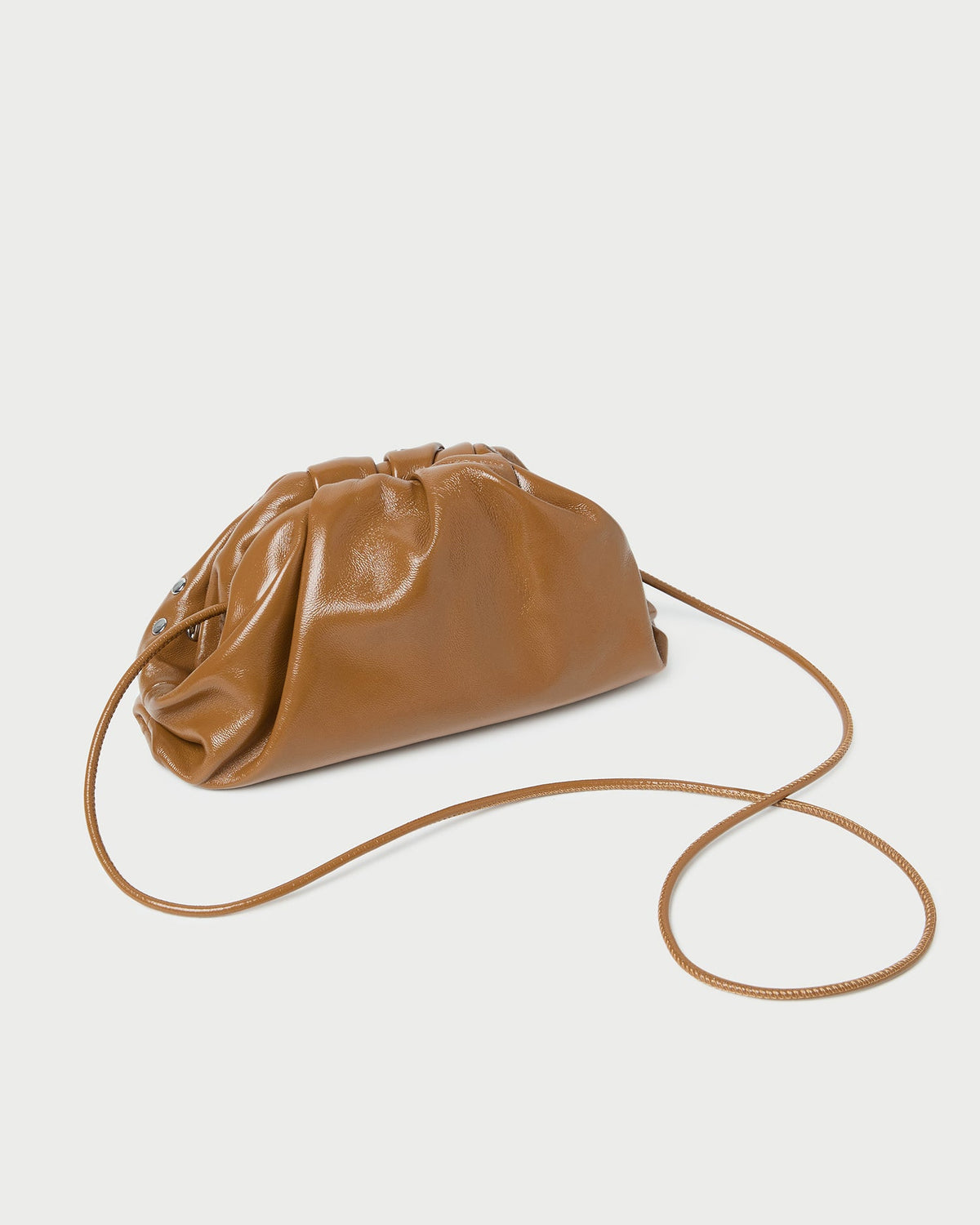 Women Loeffler Randall Bailey Safari/Silver Leather Dome Clutch