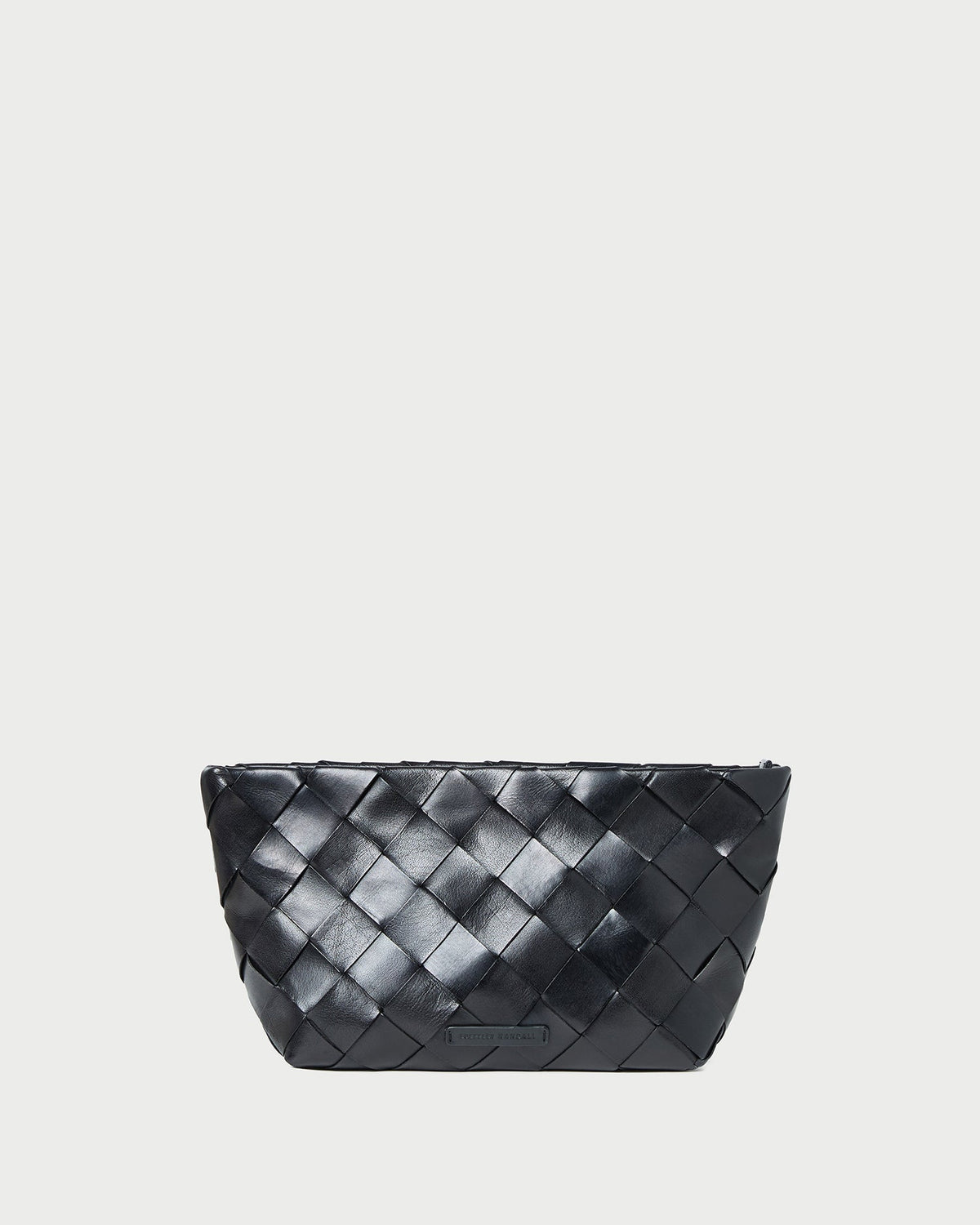 Women Loeffler Randall Melina Black Woven Leather Clutch
