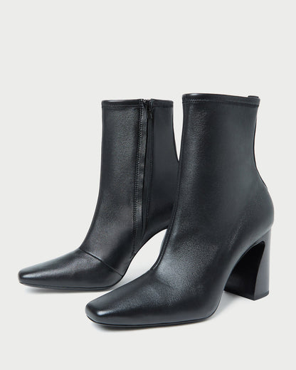Women Loeffler Randall Chloe Black Leather Ankle Boot