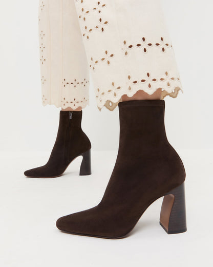 Women Loeffler Randall Chloe Brown Suede Ankle Boot