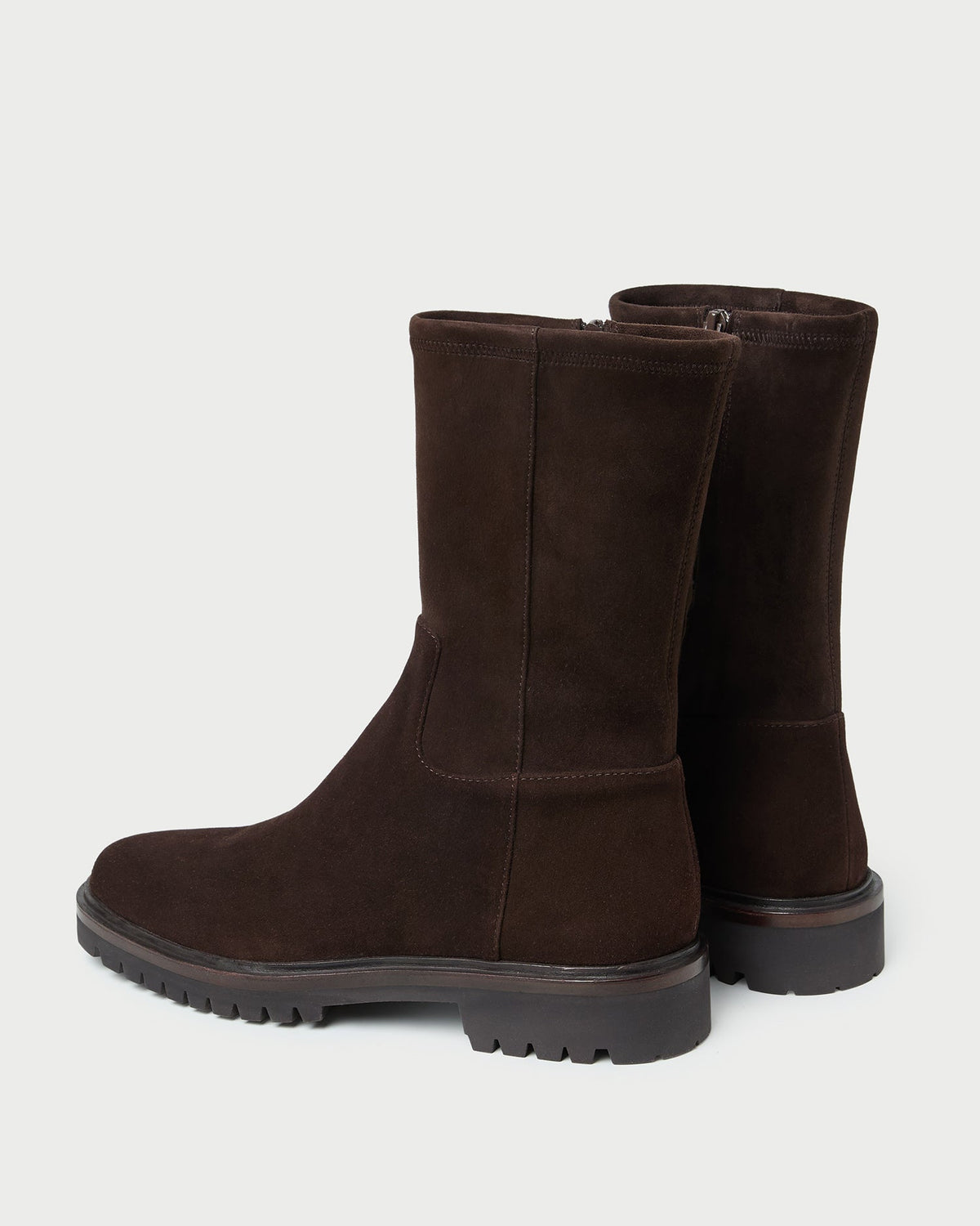 Women Loeffler Randall Danny Brown Suede Lug Boot