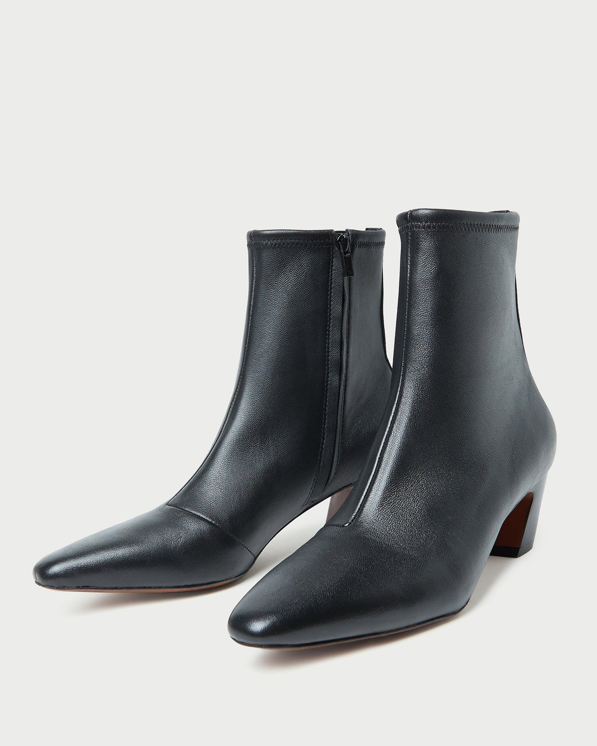 Women Loeffler Randall Doria Black Leather Ankle Boot