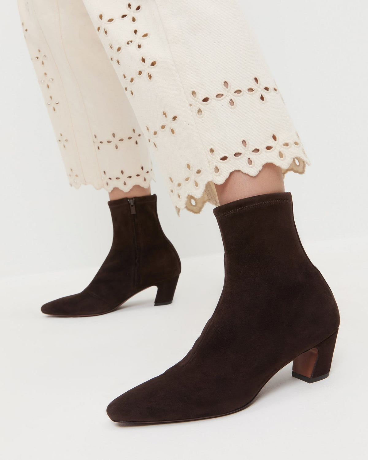 Women Loeffler Randall Doria Brown Suede Ankle Boot