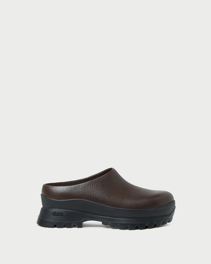 Women Loeffler Randall Gemma Brown Leather Lug Mule