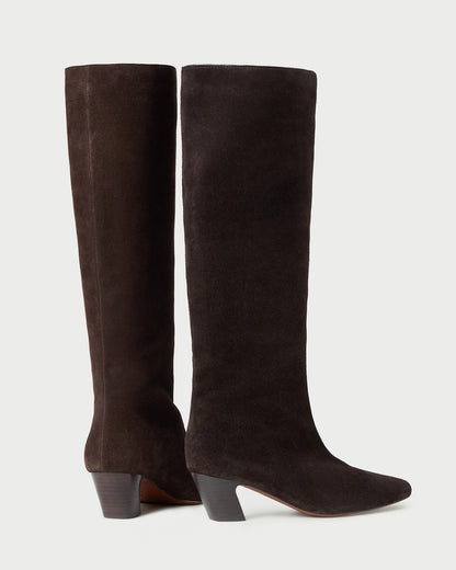 Women Loeffler Randall Marley Brown Suede Tall Boot