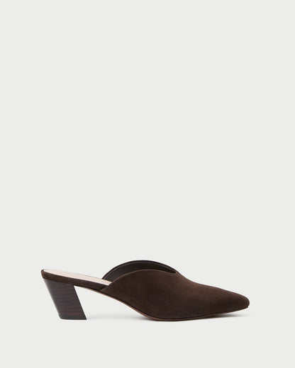 Women Loeffler Randall Perry Brown Suede Mule