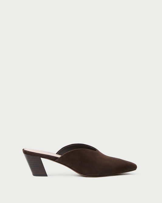 Women Loeffler Randall Perry Brown Suede Mule