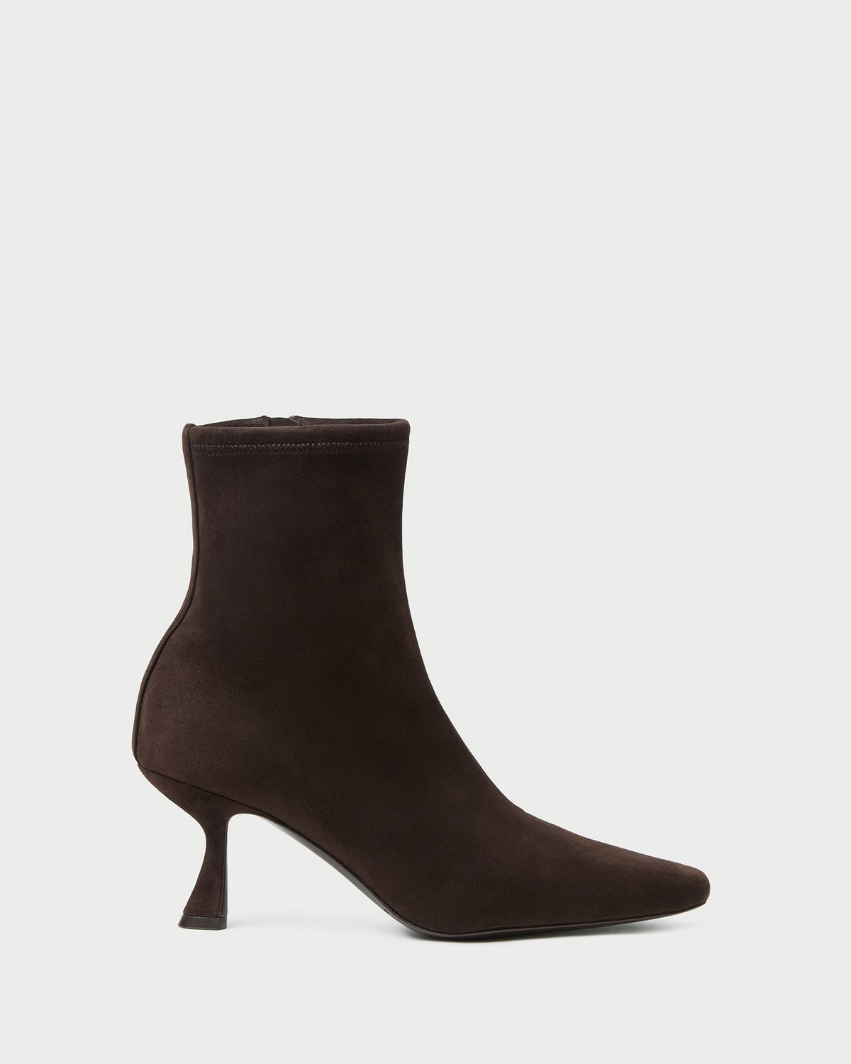 Women Loeffler Randall Thandy Brown Suede Curved Heel Bootie