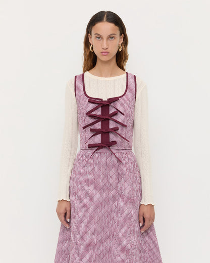 Women Loeffler Randall Callista Tie-Front Vest
