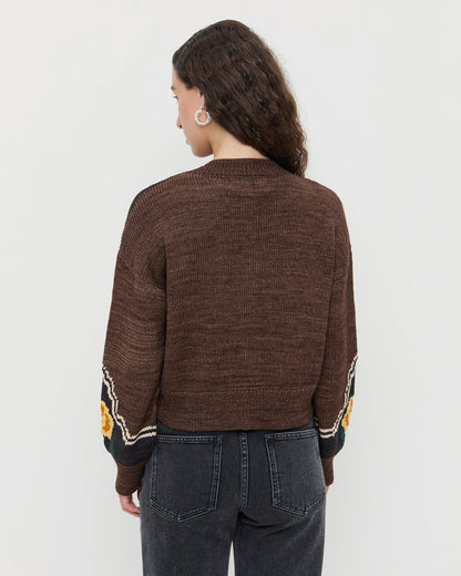 Women Loeffler Randall Linda Intarsia Cardigan