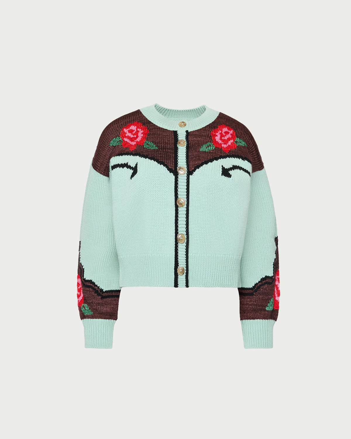 Women Loeffler Randall Linda Intarsia Cardigan