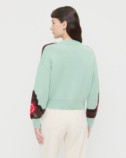 Women Loeffler Randall Linda Intarsia Cardigan