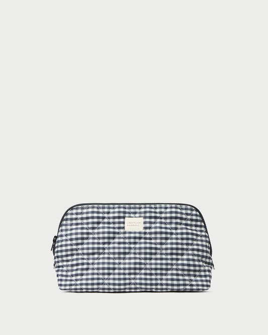 Women Loeffler Randall Frances Black/White Gingham Cosmetic Pouch