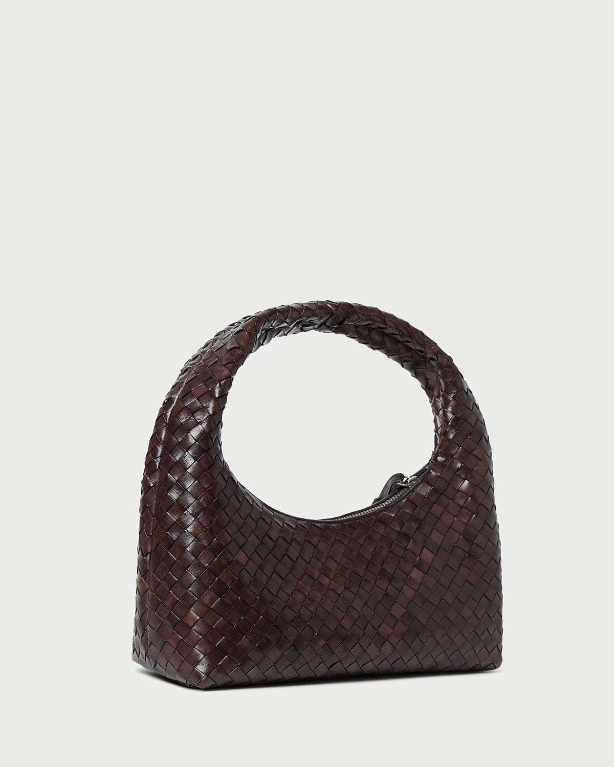 Women Loeffler Randall Mercer Chocolate Woven Shoulder Bag