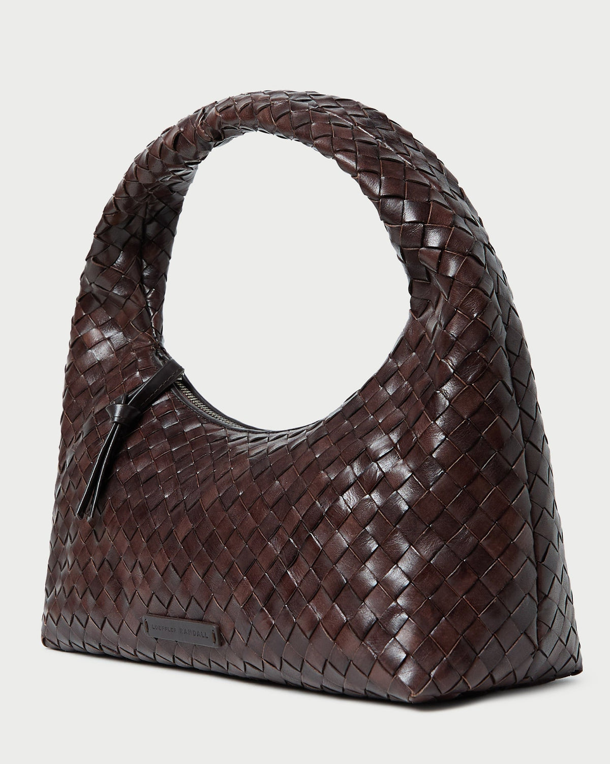 Women Loeffler Randall Mercer Chocolate Woven Shoulder Bag