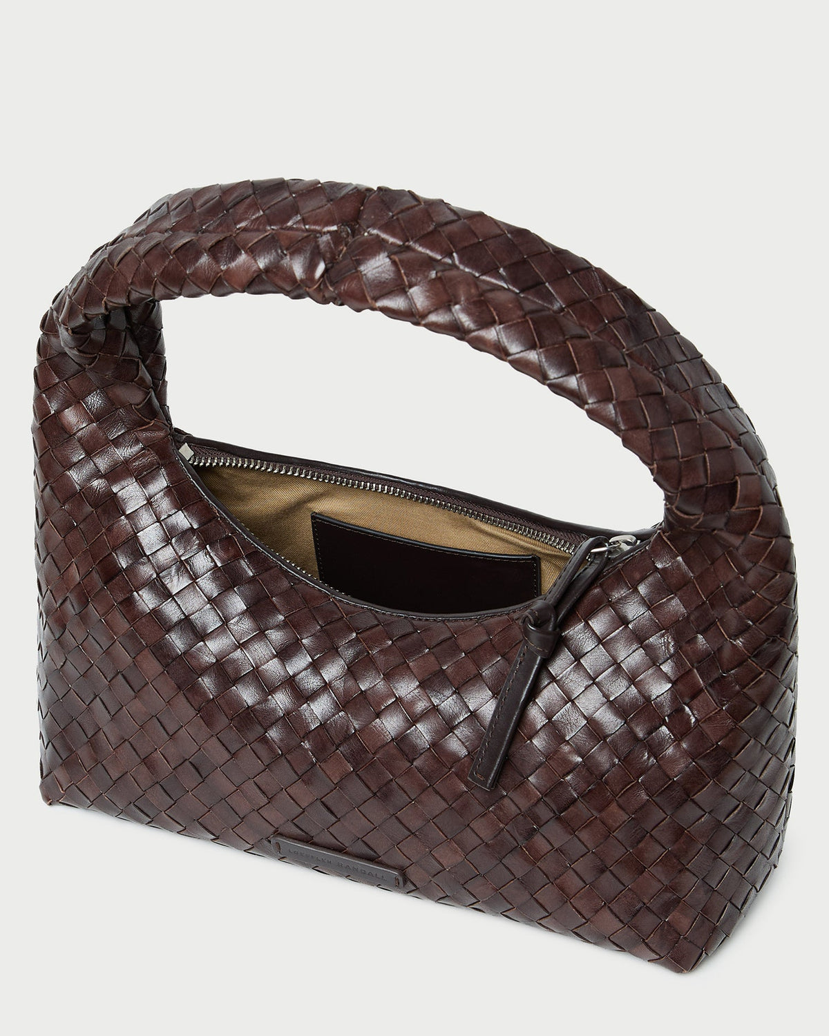 Women Loeffler Randall Mercer Chocolate Woven Shoulder Bag