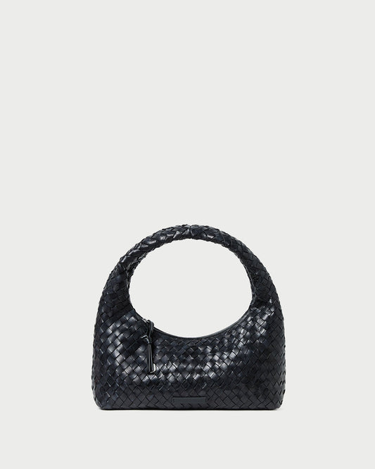 Women Loeffler Randall Mercer Black Woven Shoulder Bag