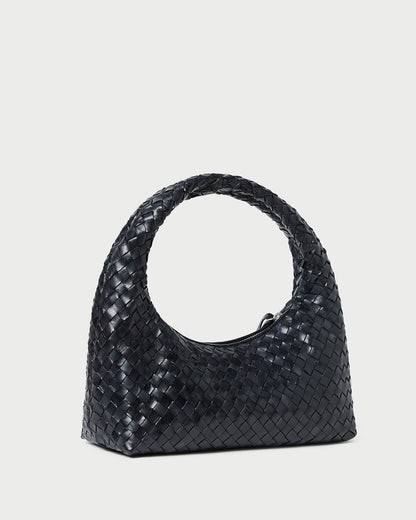 Women Loeffler Randall Mercer Black Woven Shoulder Bag