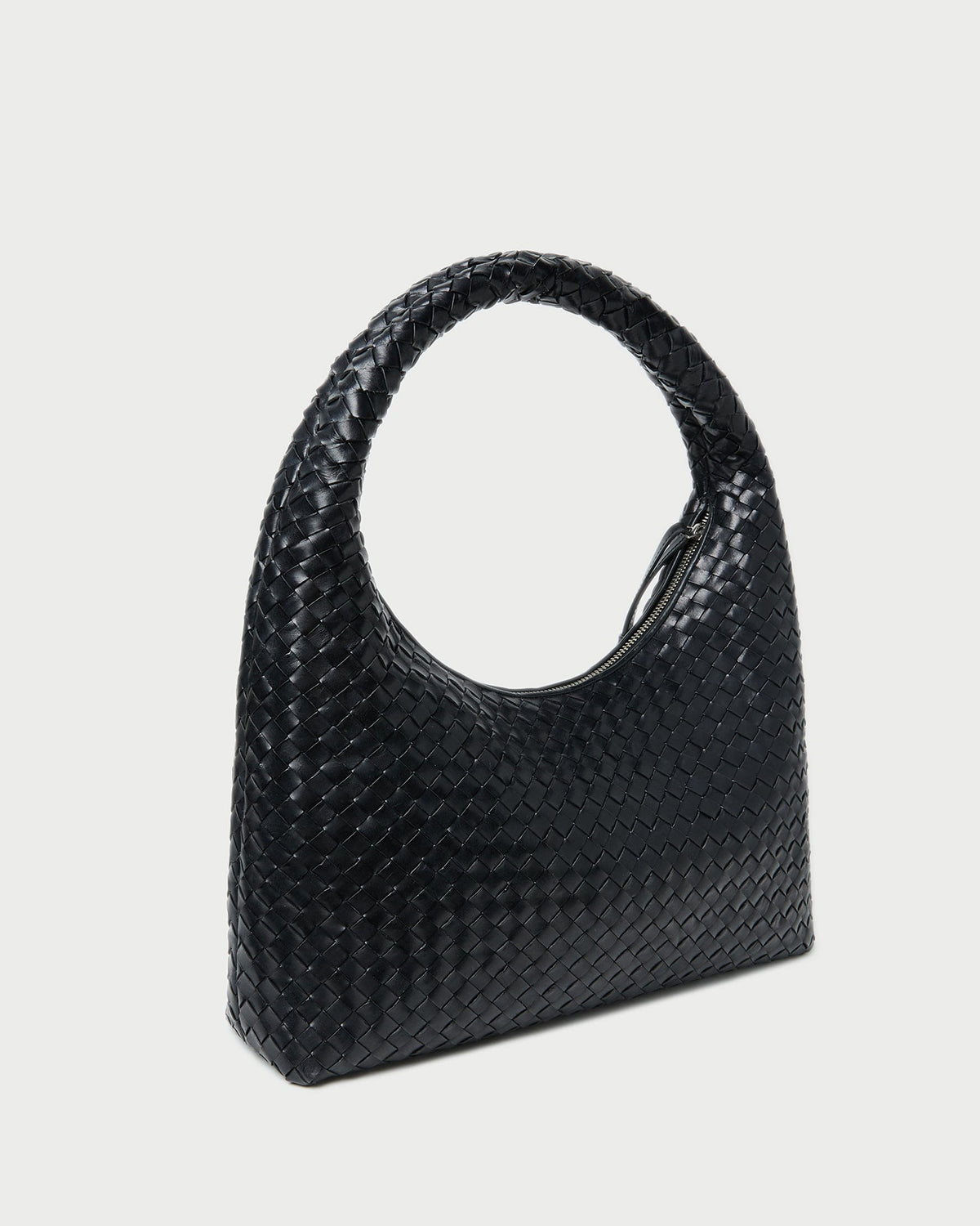 Women Loeffler Randall Willow Black Woven Hobo Bag