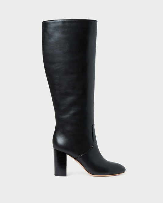 Women Loeffler Randall Goldy Black Wide-Calf Boot