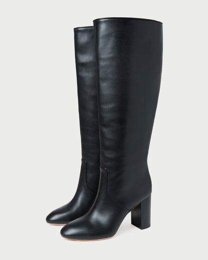 Women Loeffler Randall Goldy Black Wide-Calf Boot