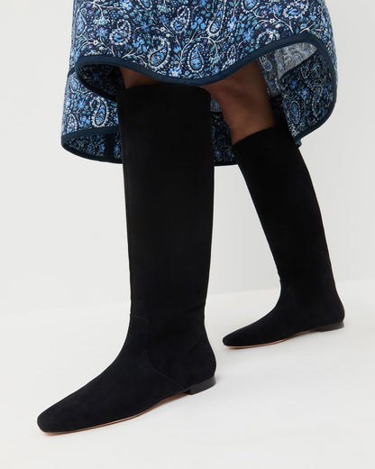 Women Loeffler Randall Lillian Black Suede Tall Boot