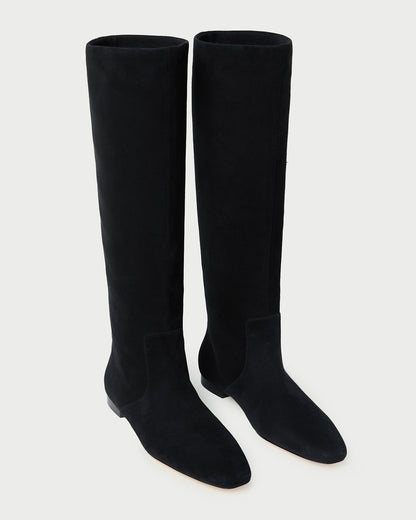 Women Loeffler Randall Lillian Black Suede Tall Boot