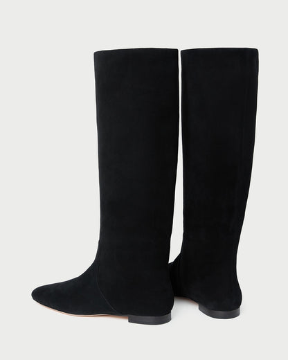 Women Loeffler Randall Lillian Black Suede Tall Boot