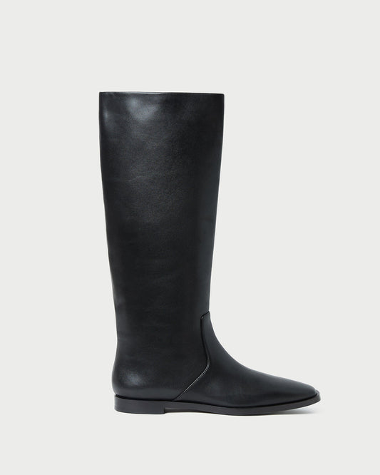 Women Loeffler Randall Tilly Black Leather Tall Boot