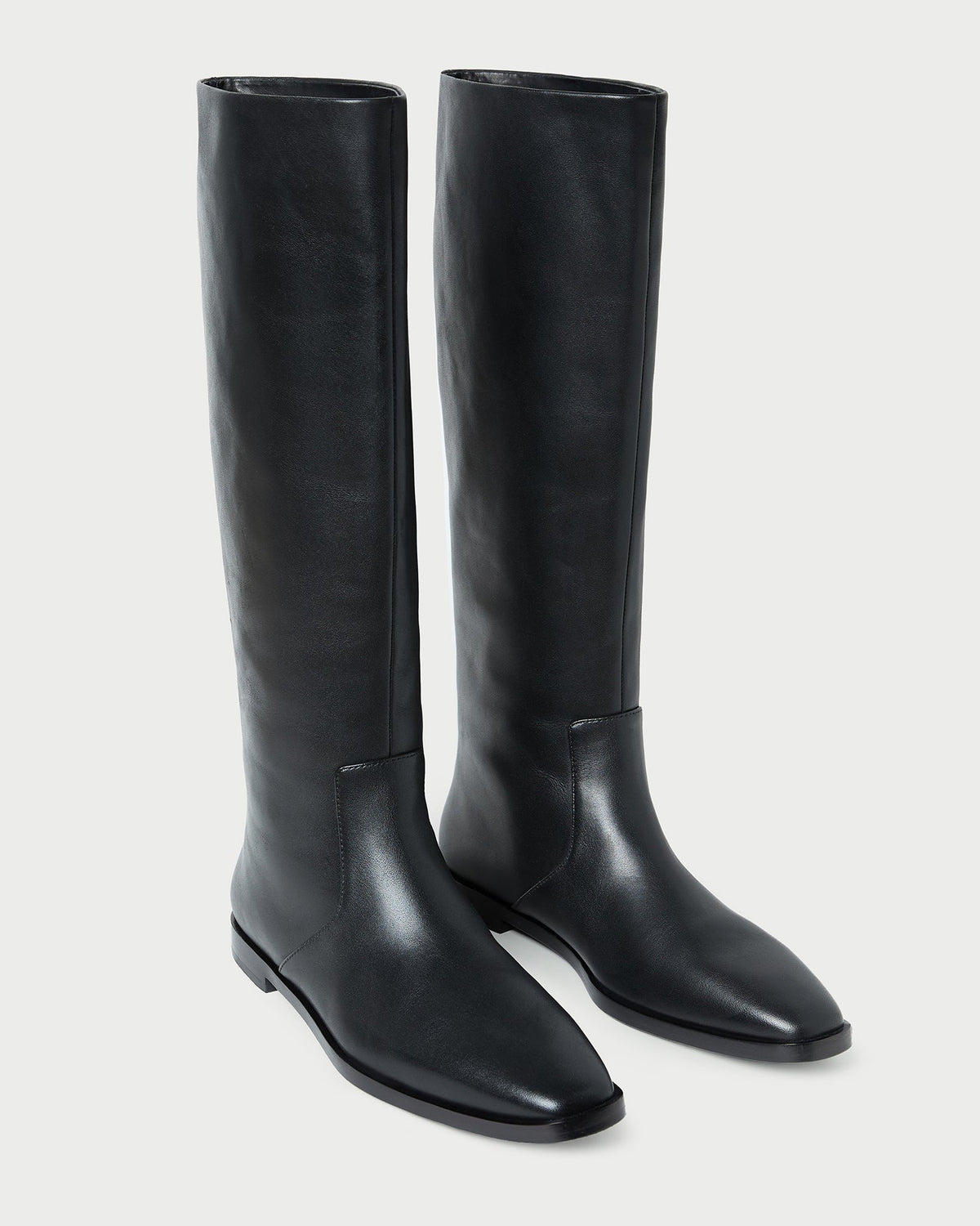 Women Loeffler Randall Tilly Black Leather Tall Boot