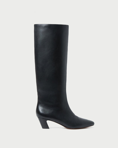 Women Loeffler Randall Marley Black Leather Tall Boot