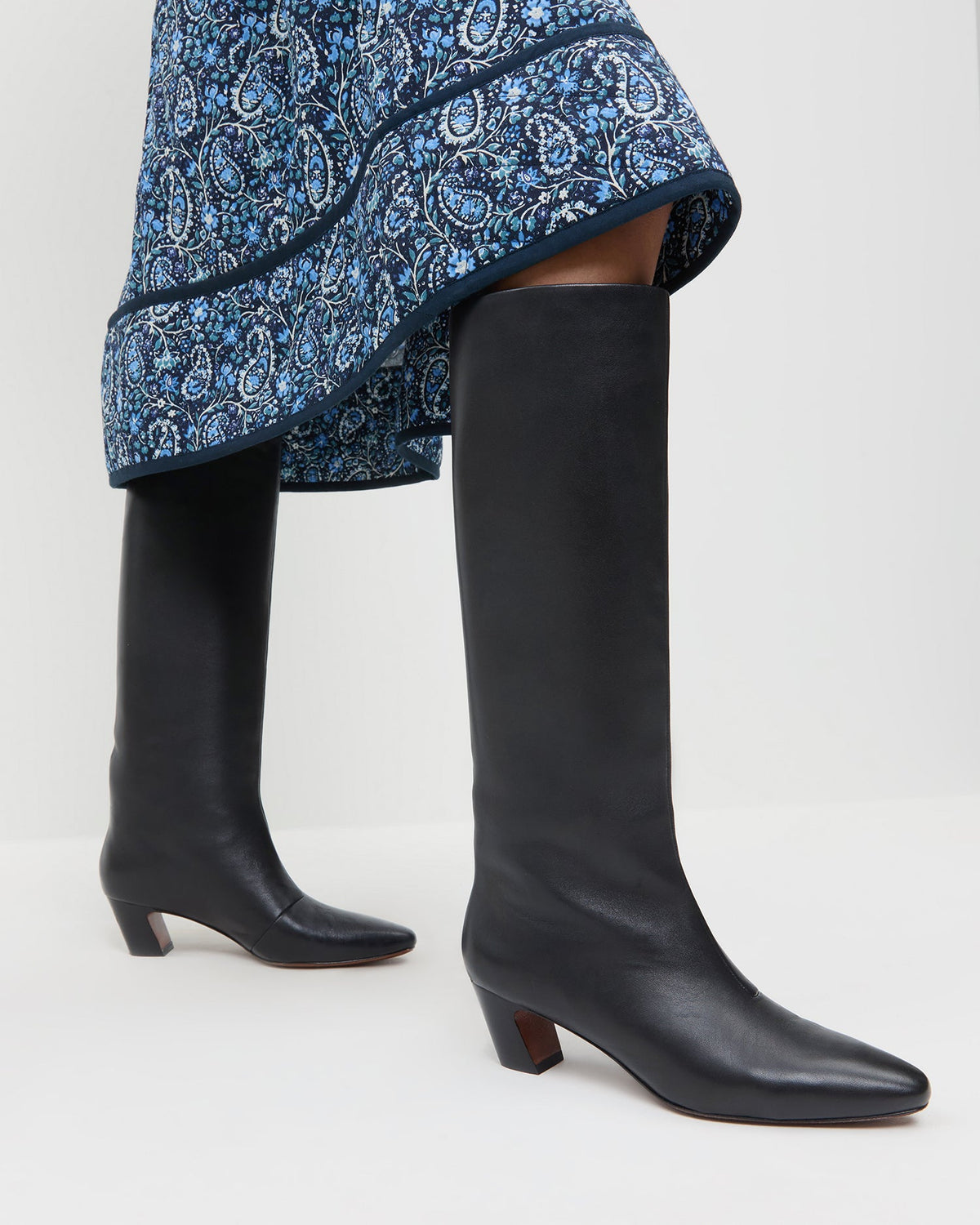 Women Loeffler Randall Marley Black Leather Tall Boot
