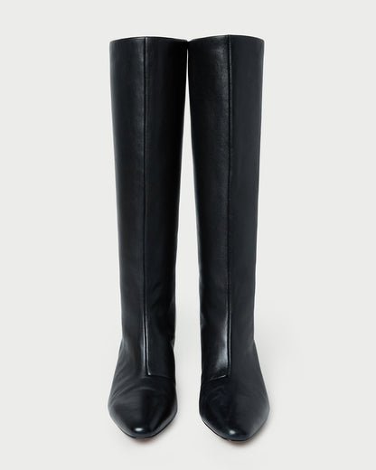Women Loeffler Randall Marley Black Leather Tall Boot