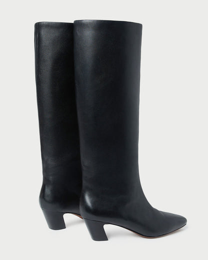 Women Loeffler Randall Marley Black Leather Tall Boot